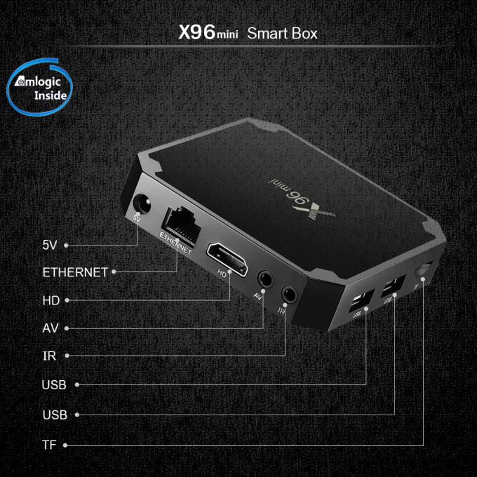 X96 miniandroid 7,1 TV-van de Kernandroid van de doos4k Amlogic S905W Vierling Speler 17,3 7.1.2 KD