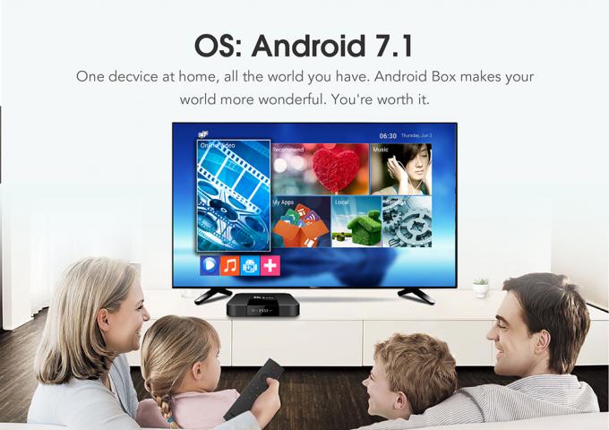 De Doos van TV van TX3 4k Android, Geïnstalleerde Doos 17,3 van TV van Hd Amlogic S905 pre -