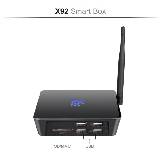 X92 Amlogic S912 Wifi 2.4G/5GHz Android 7,1 TV-Geïnstalleerde Doos KODI 17,3
