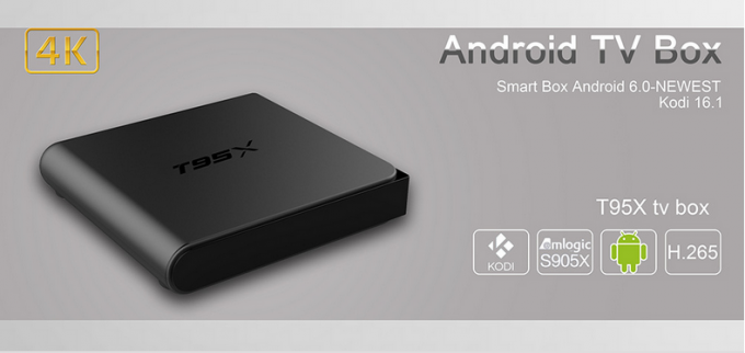 Bluetooth 4,0 Android-de Doos van TV laadde volledig T95x Één Jaargarantie