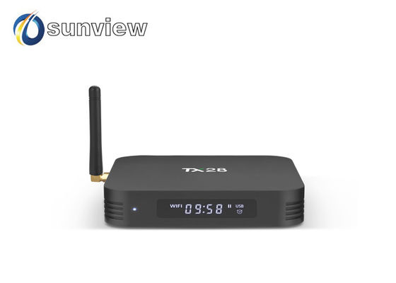 China De Vierlingkern KODI van TX28 RK3328 met LEIDEN Android 7,1 TV-Doos wordt pre-geïnstalleerd die leverancier