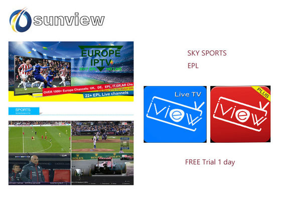 China Europa Epl Iview Iptv Apk Sky Sport kanaliseert 1/3/6/12 Maanden Abonnements leverancier